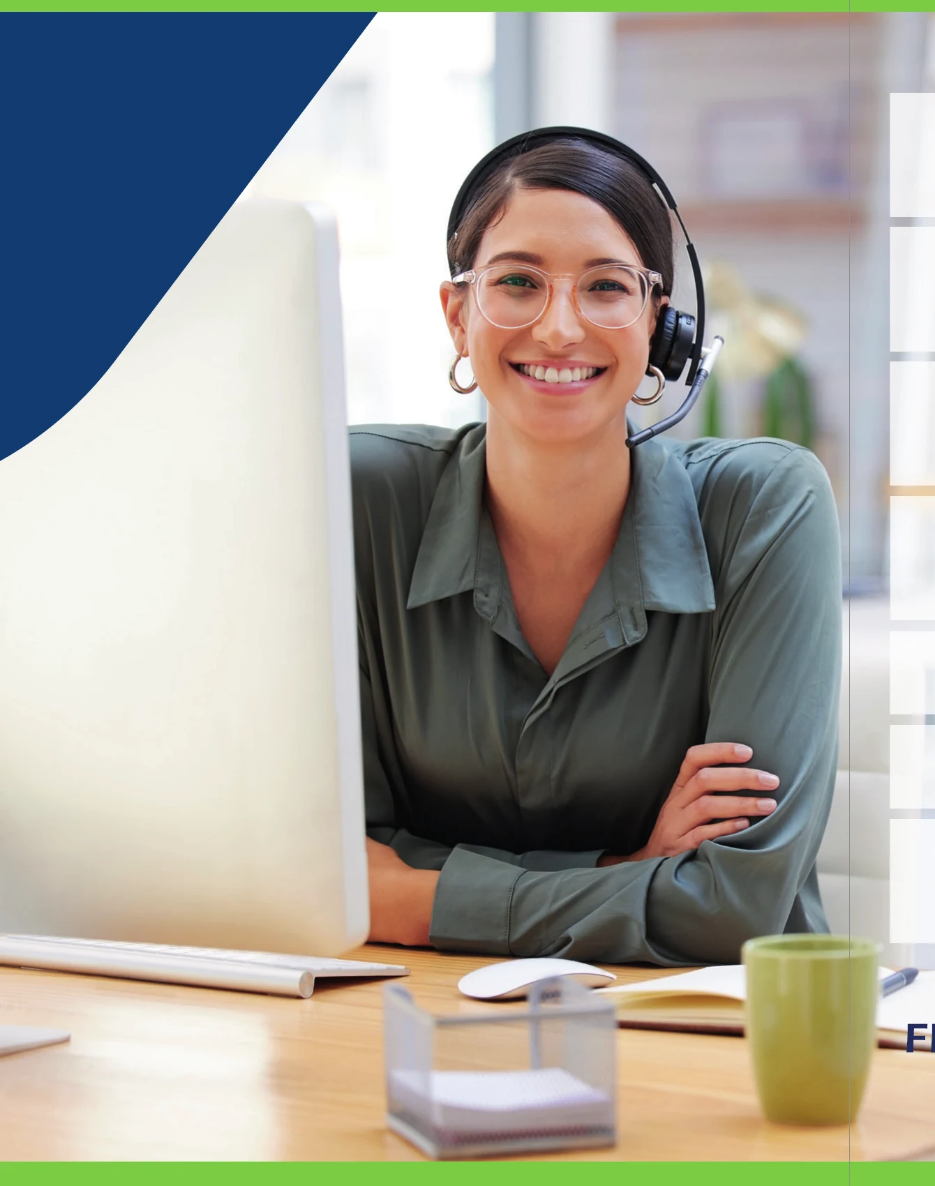 Mitarbeiterin im IT-Support